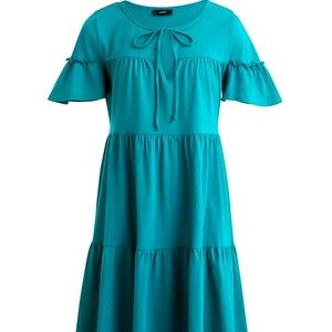 NWT- J.Crew Broken-In Jersey Tiered Mini Dress